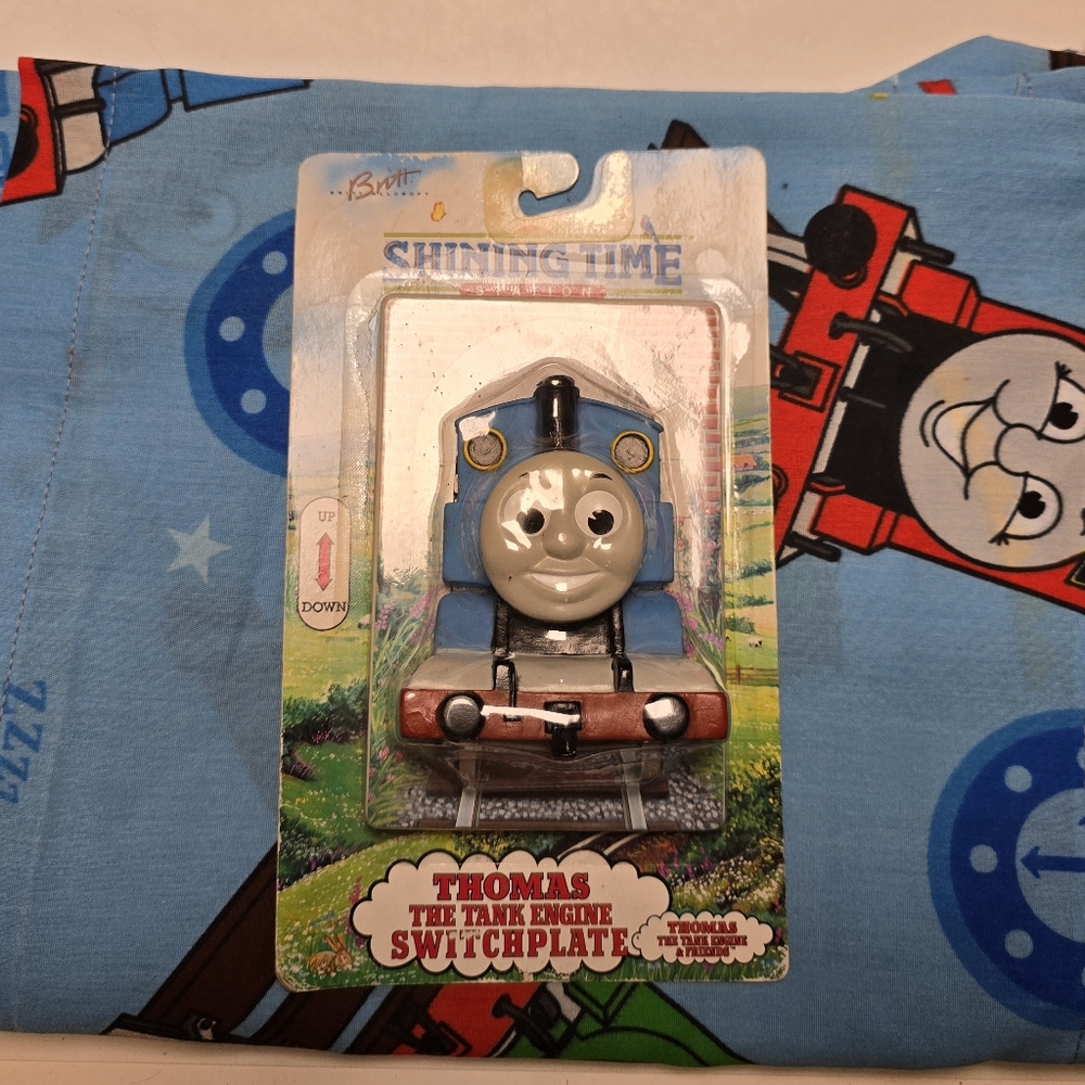 Thomas the Tank Engine Light Switch with Two Valances